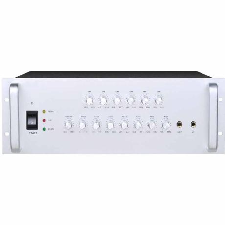 6分区可调音量合并式广播功率放大器 360W
